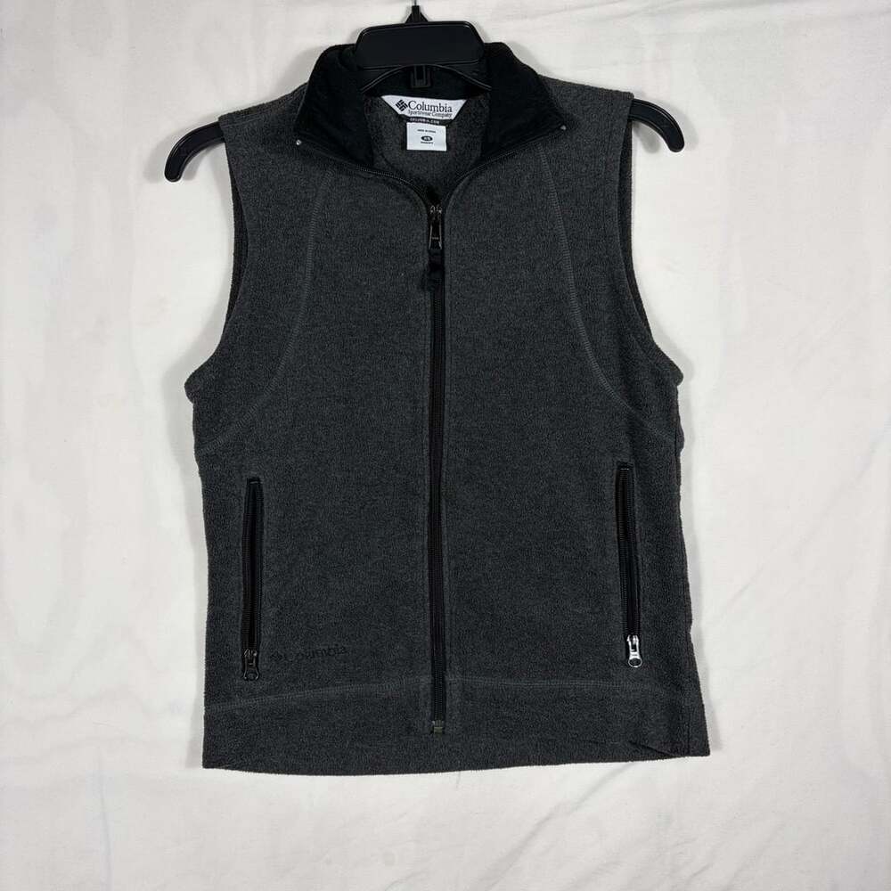 Columbia Sportswear Company Women's Dark Gray Full Zip Fleece Vest Size XS